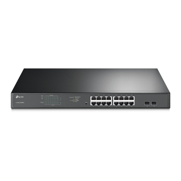 [415748440122] TP-Link TL-SG1218MPE Managed L2 Gigabit Ethernet (10/100/1000) Power over Ethernet (PoE) 1U Zwart