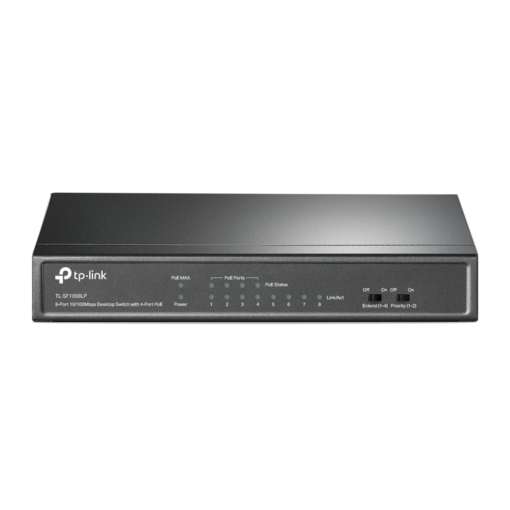 [415748440125] TP-Link TL-SF1008LP netwerk-switch Unmanaged Fast Ethernet (10/100) Power over Ethernet (PoE) Zwart