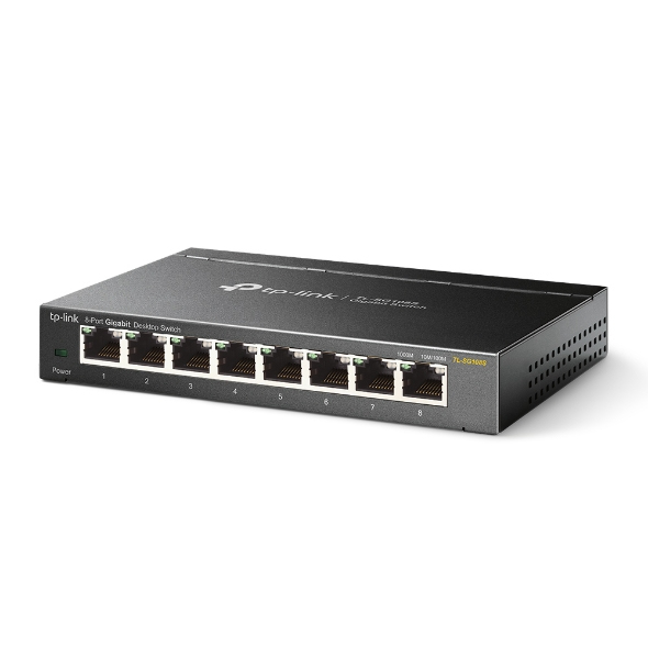 [415748440132] TP-Link TL-SG108S Unmanaged Gigabit Ethernet (10/100/1000) Zwart