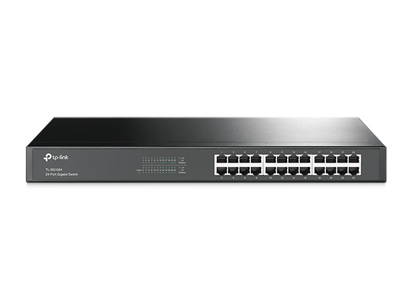 [415748440133] TP-Link TL-SG1024 Unmanaged Gigabit Ethernet (10/100/1000) 1U Zwart