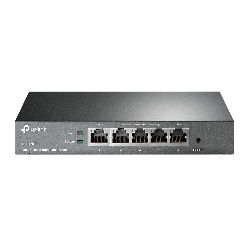 [415748440142] TP-Link TL-R470T+ bedrade router Fast Ethernet Zwart