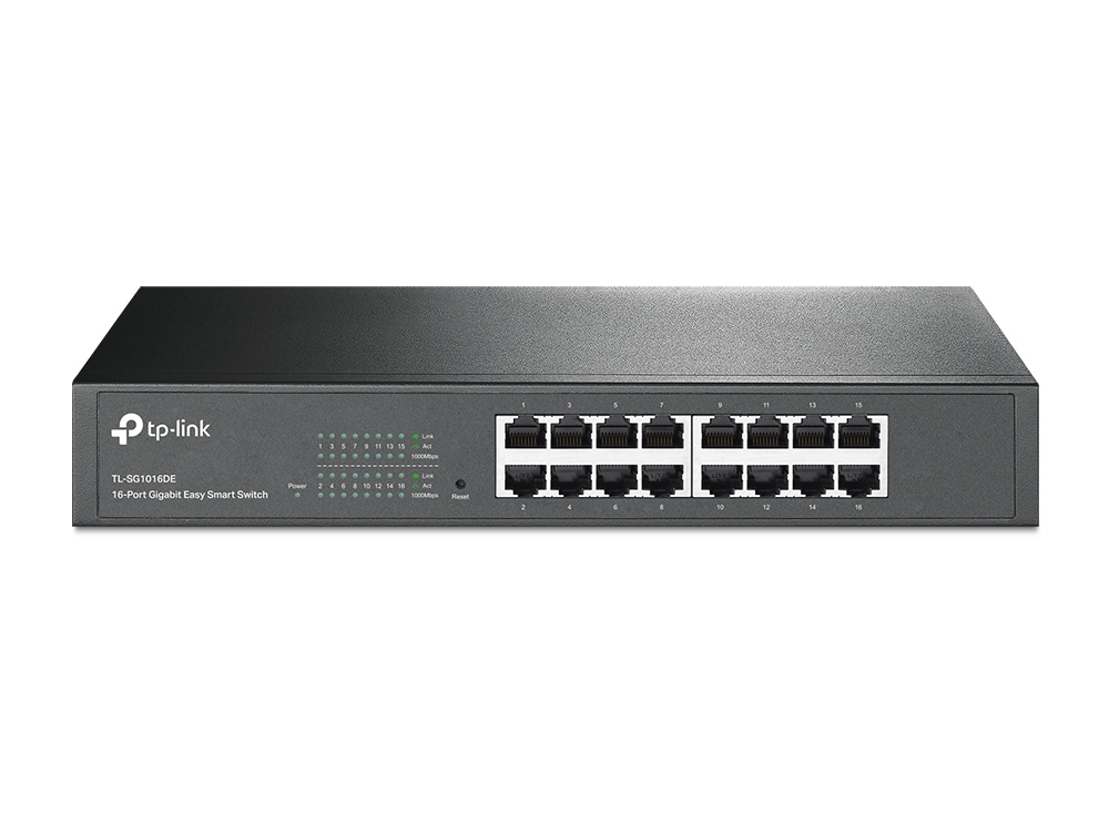 [415748440172] TP-Link TL-SG1016DE Managed L2 Gigabit Ethernet (10/100/1000) 1U Zwart