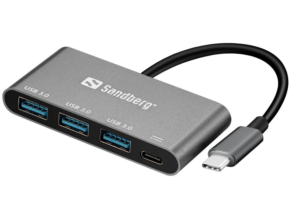 [415811440013] Sandberg USB-C to 3xUSB 3.0 Hub + PD