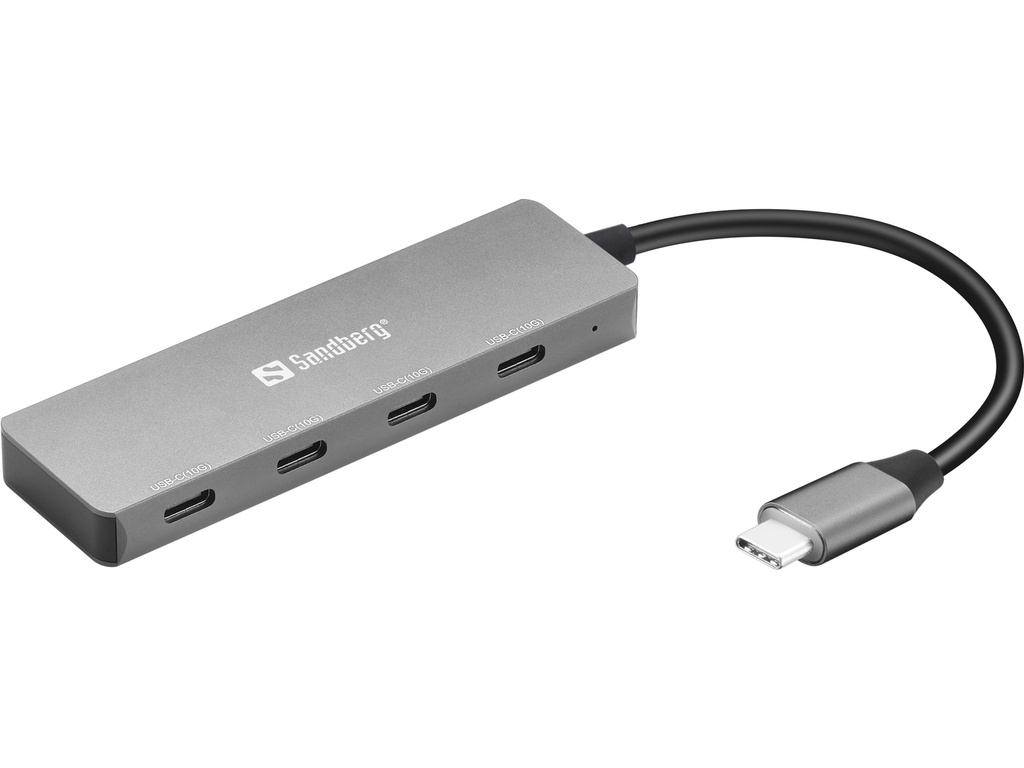 [415811440024] Sandberg 136-41 interface hub USB 3.2 Gen 1 (3.1 Gen 1) Type-C 10000 Mbit/s Grijs