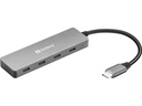Sandberg 136-41 interface hub USB 3.2 Gen 1 (3.1 Gen 1) Type-C 10000 Mbit/s Grijs