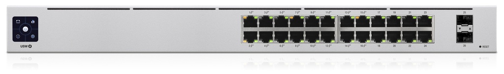 Ubiquiti UniFi 24-Port PoE Managed L2/L3 Gigabit Ethernet (10/100/1000) Power over Ethernet (PoE) 1U Zilver