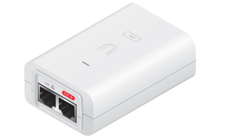 [415852440062] Ubiquiti POE-24-12W-WH PoE adapter & injector 24 V