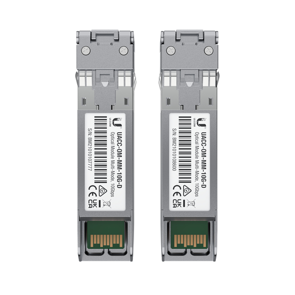 [415852440077] Ubiquiti UACC-OM-MM-10G-D-2 netwerk transceiver module Vezel-optiek 10000 Mbit/s 850 nm