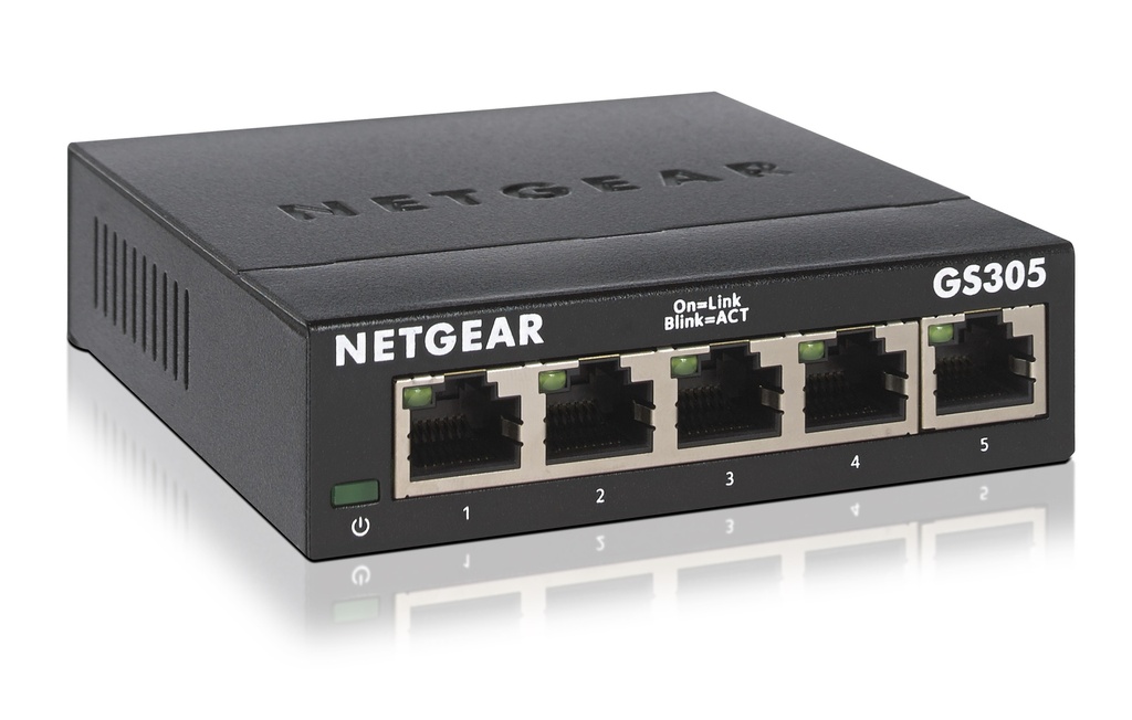 [415853440029] NETGEAR GS305 Unmanaged L2 Gigabit Ethernet (10/100/1000) Zwart