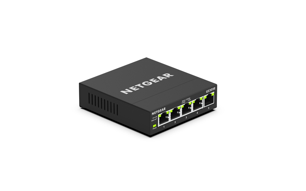 [415853440030] NETGEAR GS305E Managed Gigabit Ethernet (10/100/1000) Zwart