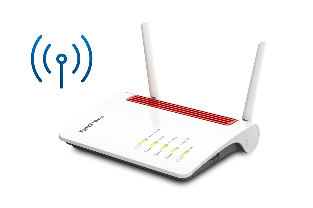 [415854440005] FRITZ!Box 6850 LTE draadloze router Gigabit Ethernet Dual-band (2.4 GHz / 5 GHz) 4G Wit