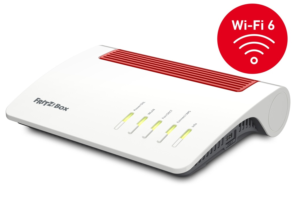 [415854440009] FRITZ!Box 7590 AX draadloze router Gigabit Ethernet Dual-band (2.4 GHz / 5 GHz) Wit