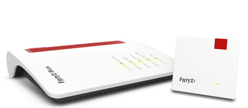 [415854440039] FRITZ! Mesh Set 7530 AX + 1200 AX Dual-band (2.4 GHz / 5 GHz) Wi-Fi 6 (802.11ax) Rood, Wit 4 3G Intern