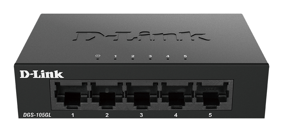 [415856440038] D-Link DGS-105GL/E netwerk-switch Unmanaged Gigabit Ethernet (10/100/1000) Zwart