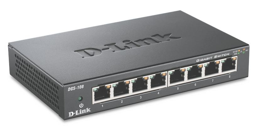 D-Link DGS-108 Zwart