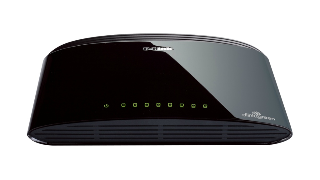 [415856440065] D-Link DES-1008D Unmanaged Fast Ethernet (10/100) Zwart