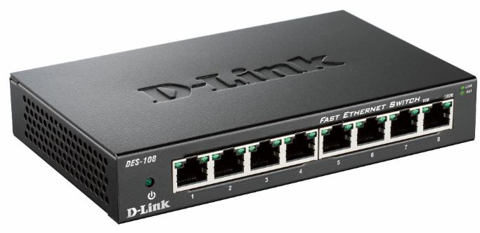 [415856440069] D-Link DES-108 Zwart