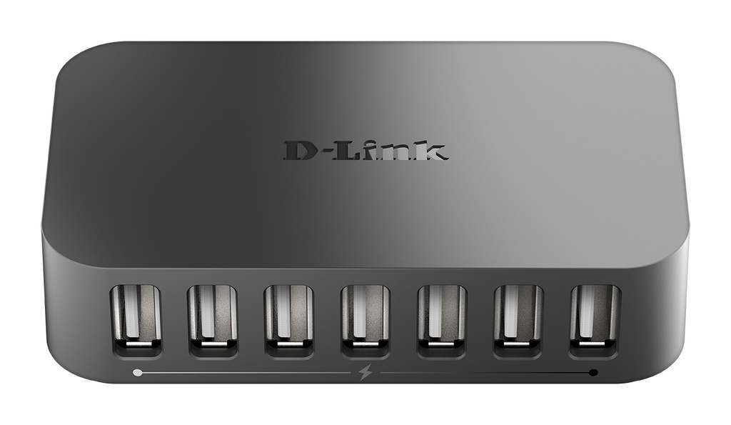 [415856440071] D-Link DUB-H7 USB 2.0 Type-B 480 Mbit/s Zwart
