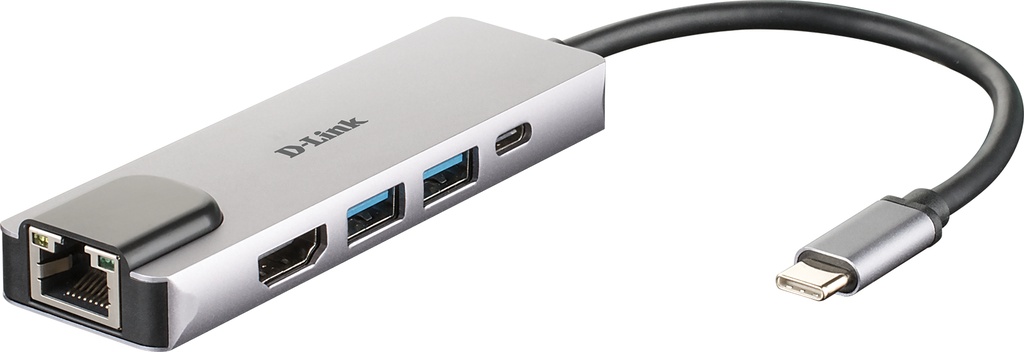 [415856440078] D-Link DUB-M520 laptop dock & poortreplicator Bedraad Thunderbolt 3 Aluminium