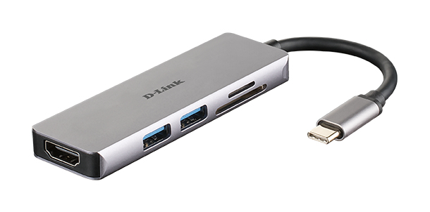 [415856440079] D-Link DUB-M530 laptop dock & poortreplicator Bedraad USB 3.2 Gen 1 (3.1 Gen 1) Type-C Aluminium