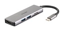 D-Link DUB-M530 laptop dock & poortreplicator Bedraad USB 3.2 Gen 1 (3.1 Gen 1) Type-C Aluminium