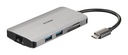 D-Link DUB-M810 laptop dock & poortreplicator Bedraad USB 3.2 Gen 1 (3.1 Gen 1) Type-C Aluminium