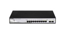 D-Link DGS-1210-10 Managed L2 Gigabit Ethernet (10/100/1000) 1U Zwart, Grijs