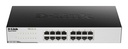 D-Link GO-SW-16G Unmanaged L2 Gigabit Ethernet (10/100/1000) 1U Zwart