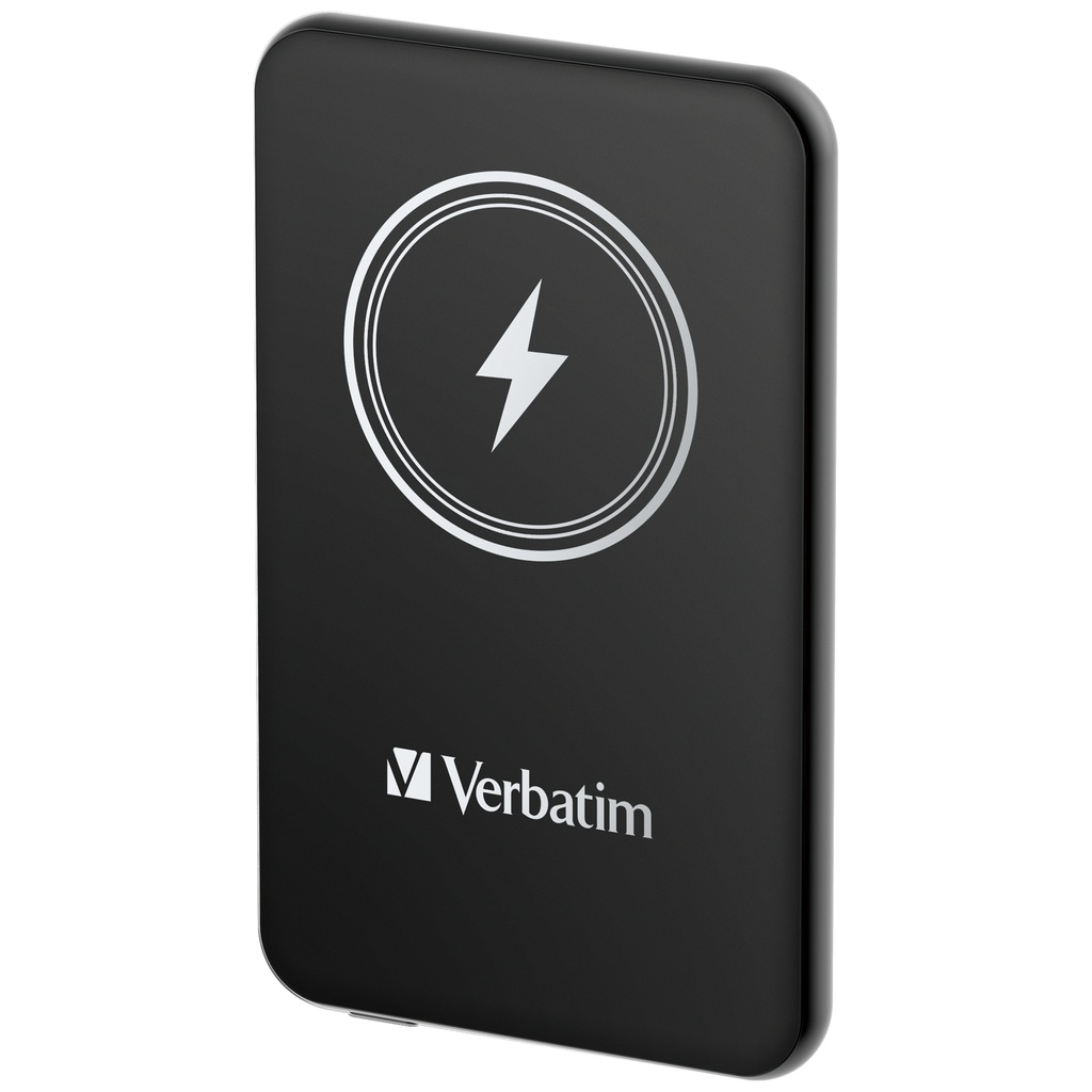 [500076440021] Verbatim Charge 'n' Go Magnetische Draadloze Power Bank 5000mAh Zwart