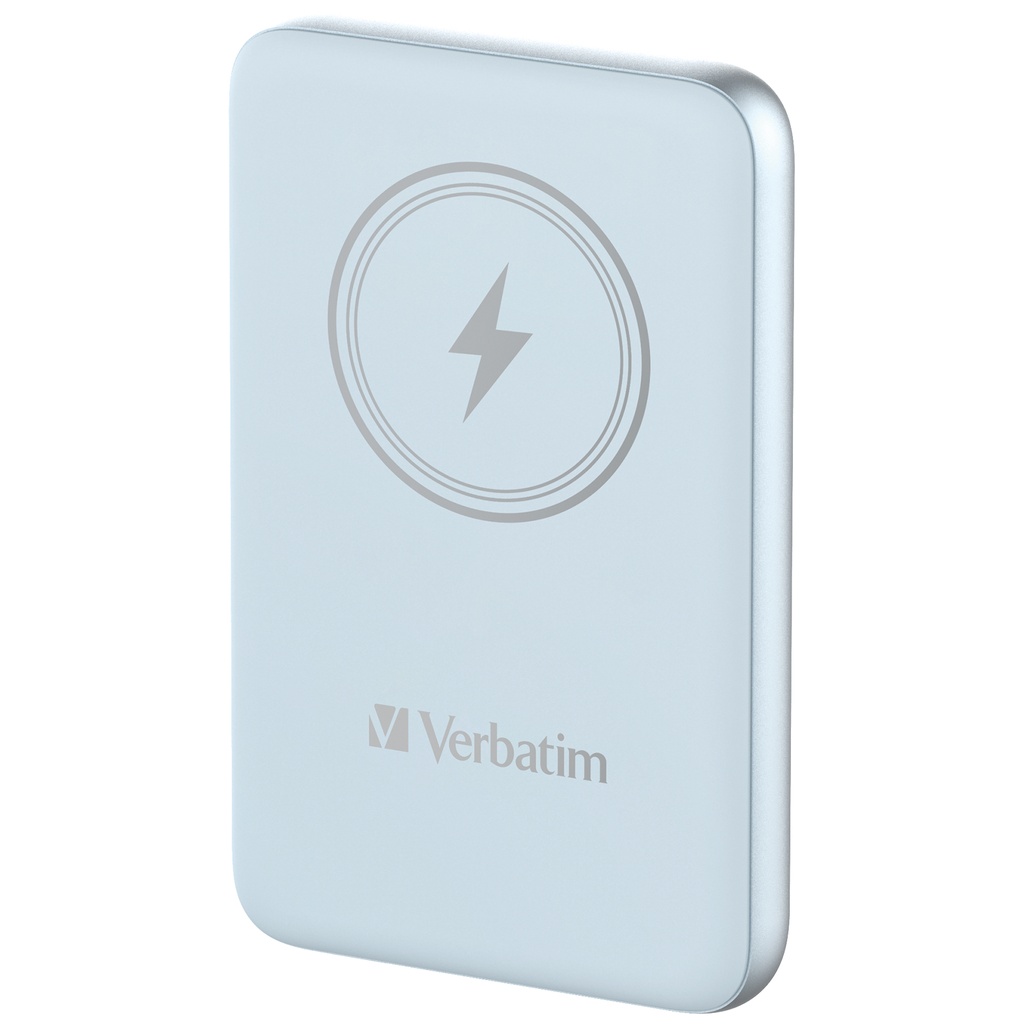 [500076440028] Verbatim Charge 'n' Go Magnetische Draadloze Power Bank 10000mAh Blauw