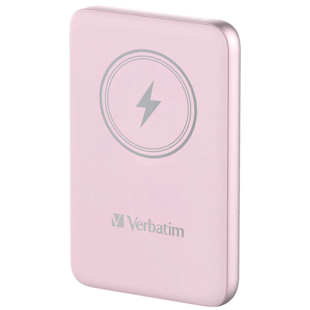 [500076440029] Verbatim Charge 'n' Go Magnetische Draadloze Power Bank 10000mAh Roze