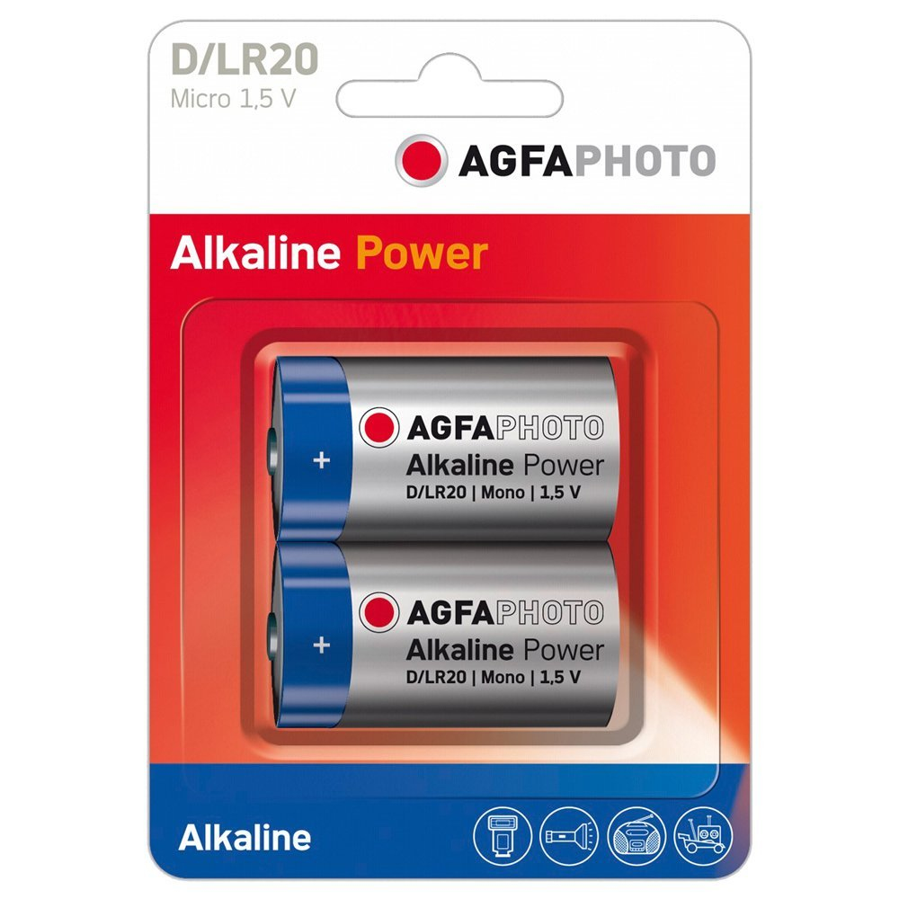 [500570990007] AgfaPhoto 110-802619 huishoudelijke batterij Wegwerpbatterij D Alkaline