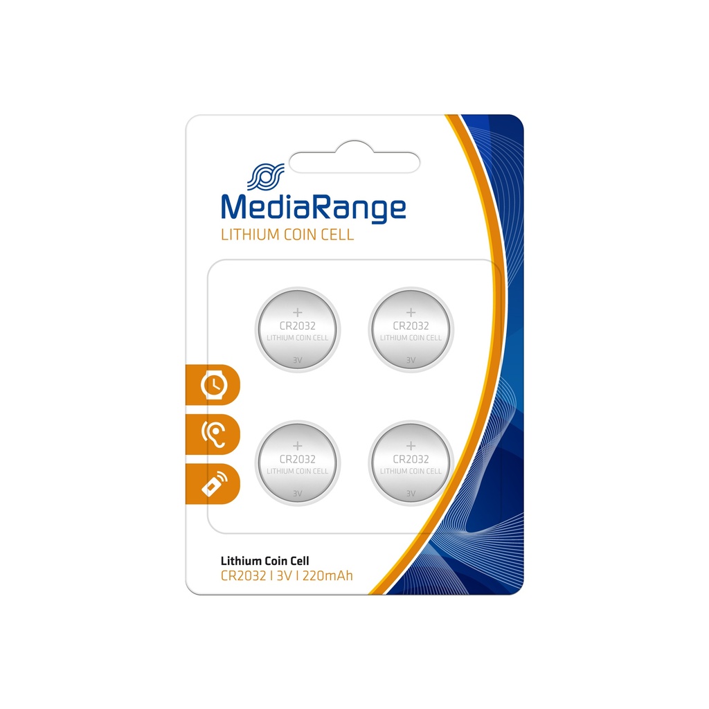 [500604440019] MediaRange MRBAT132 huishoudelijke batterij Wegwerpbatterij CR2032 Lithium