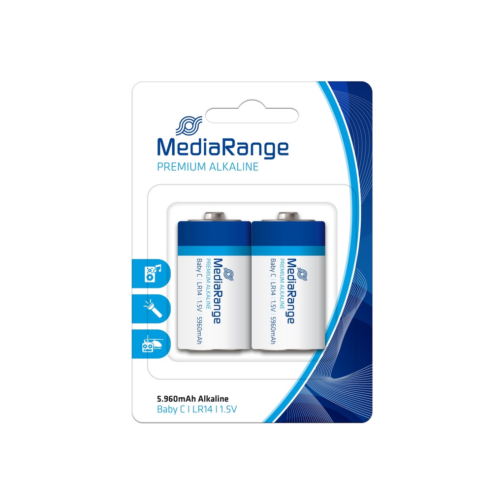 [500604440023] MediaRange MRBAT108 huishoudelijke batterij Wegwerpbatterij C Alkaline