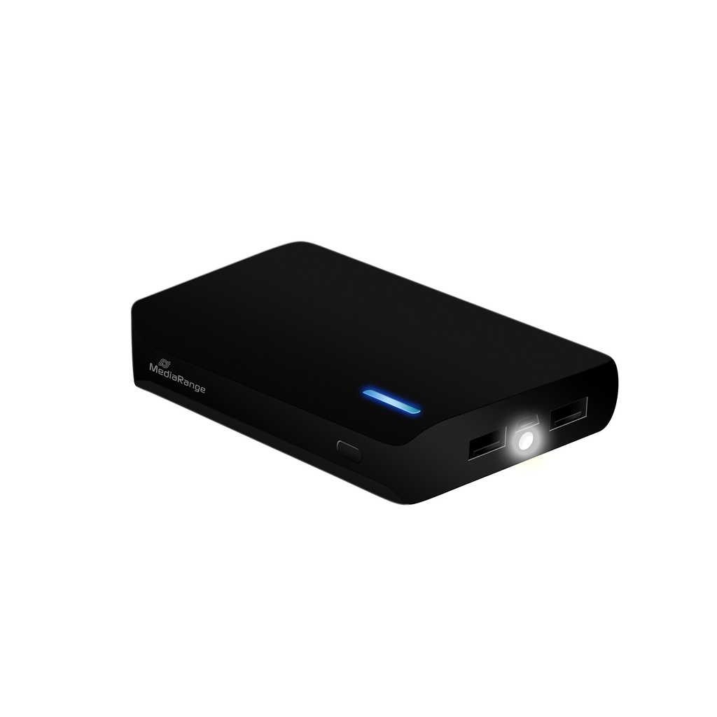 [500604440059] MediaRange MR752 powerbank Lithium-Ion (Li-Ion) 8800 mAh Zwart