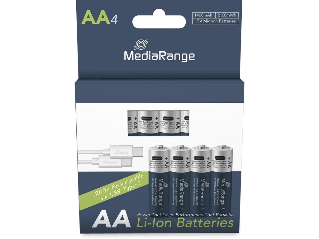 [500604440074] MEDIARANGE MRBAT161 MEDIARANGE Batteries pack of 4