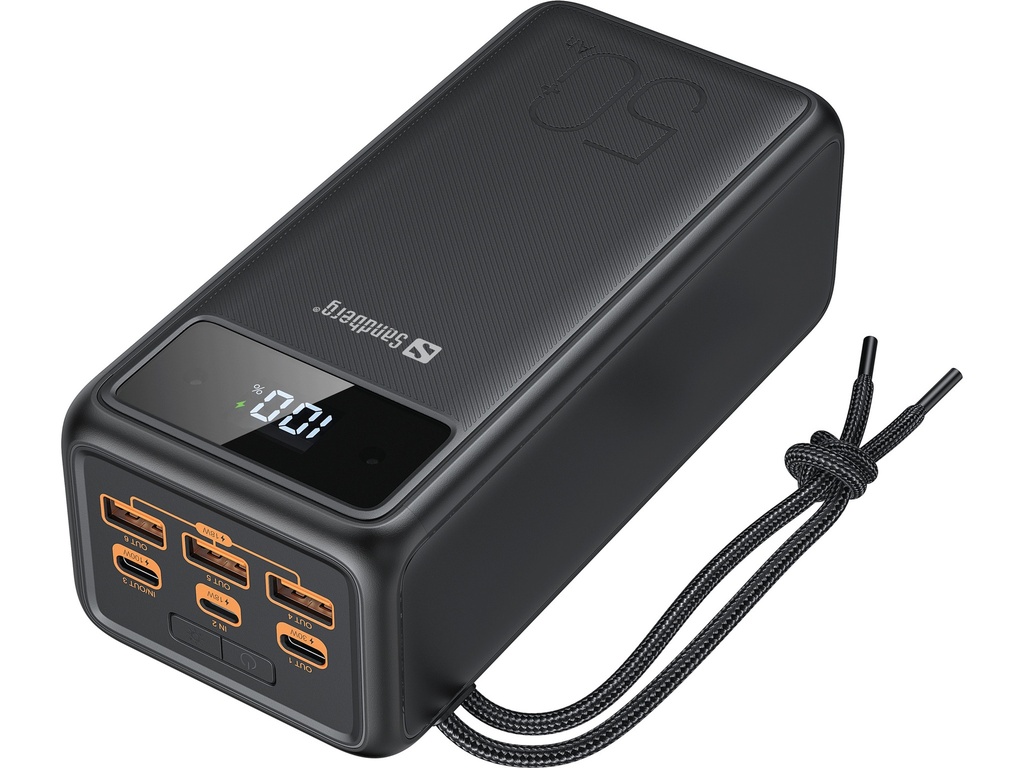 Sandberg 420-75 powerbank Lithium-Ion (Li-Ion) 50000 mAh Zwart