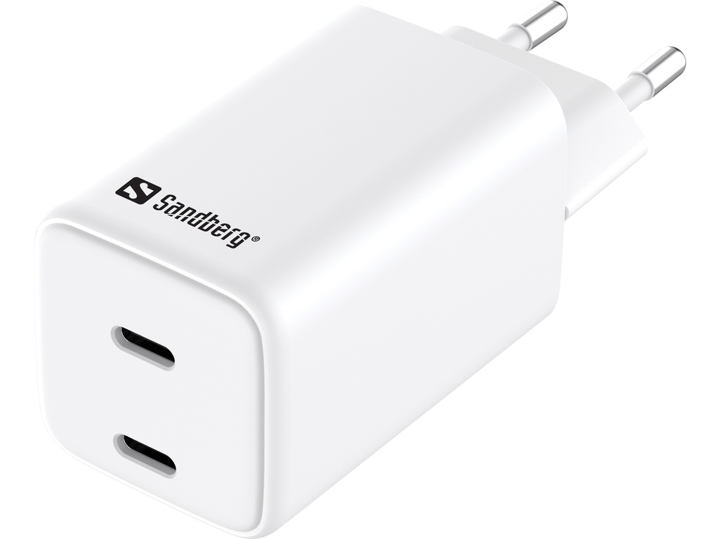 [500811440031] Sandberg AC Charger Dual USB-C PD65W EU