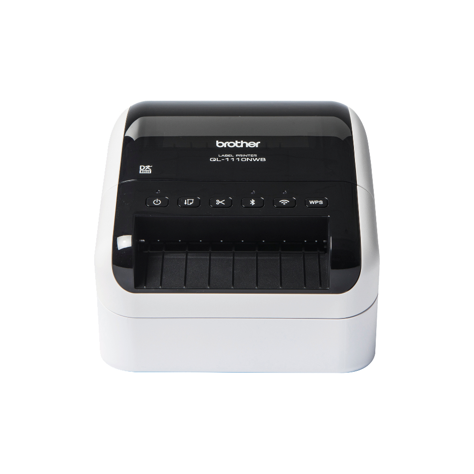 [600005440771] Brother QL-1110NWBC labelprinter Direct thermisch 300 x 300 DPI 110 mm/sec Bedraad en draadloos Ethernet LAN DK Wifi Bluetooth