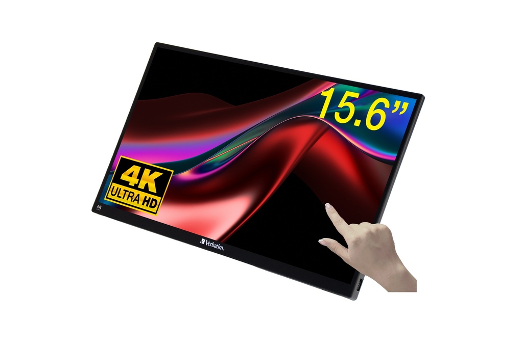Verbatim Draagbaar aanraakscherm Ultra HD 4K - 15,6”