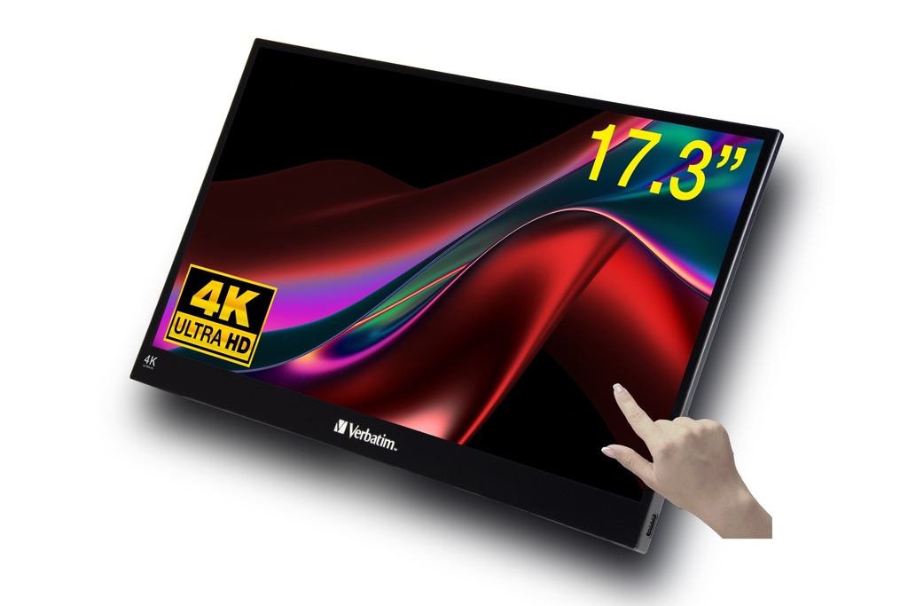 [600076440006] Verbatim Draagbaar aanraakscherm Ultra HD 4K - 17.3”