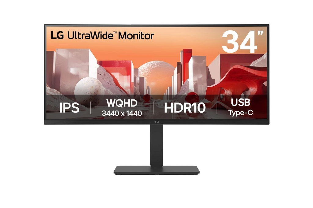 [600186440058] LG 34BA75QE-B computer monitor 86,4 cm (34") 3440 x 1440 Pixels Wide Quad HD LCD Zwart