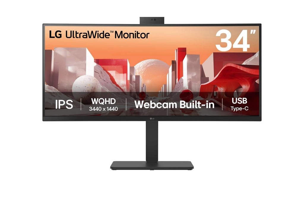[600186440059] LG 34BA85QE-B computer monitor 86,4 cm (34") 3440 x 1440 Pixels Wide Quad HD LCD Zwart