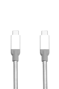 [670076440004] Verbatim Roestvrij stalen sync- & oplaadkabel USB-C naar USB-C USB 3.1 gen 2 30 cm