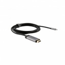 Verbatim 49144 video kabel adapter 1,5 m USB Type-C HDMI Zwart, Zilver