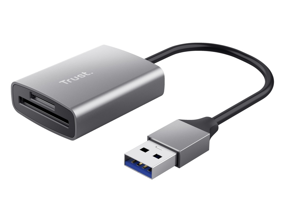 [670545440019] Trust Dalyx geheugenkaartlezer USB 3.2 Gen 1 (3.1 Gen 1) Aluminium