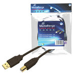 [670604440001] MediaRange MRCS101 USB-kabel 1,8 m USB A USB B Zwart