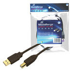 [670604440003] MediaRange MRCS102 parallelle kabel Zwart 5 m