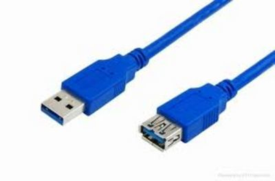 [670604440013] MediaRange 3m, USB3.0-A - USB3.0-A USB-kabel USB 3.2 Gen 1 (3.1 Gen 1) USB A Blauw