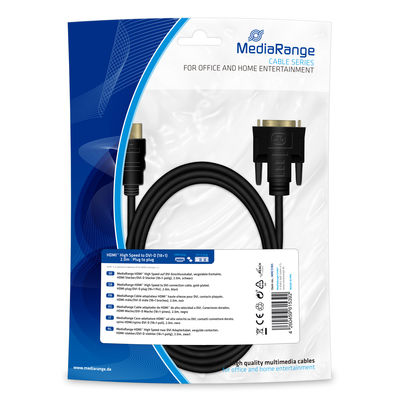 MediaRange MRCS185 Signaalkabel 2 m Zwart